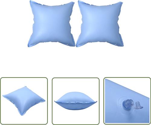 vidaXL Winterluchtkussen voor bovengronds zwembad 2 st opblaasbaar - Zwembad Luchtkussen - Winterbescherming Zwembad - Zwembadhoezen - Bovengronds Zwembad - Zwembad Accessoire