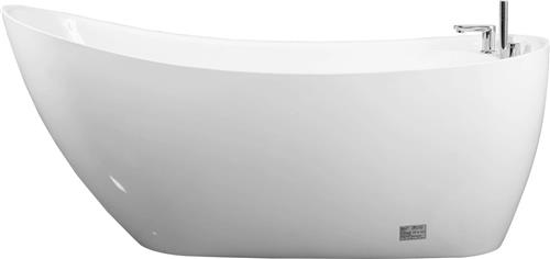 Vente-unique Vrijstaande badkuip NATALIA - eenpersoons - 170x75x73cm - 282L - Wit L 170 cm x H 73 cm x D 75 cm