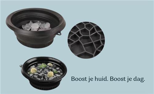 Last van een doffe huid - Opvouwbaar Gezicht ijsbad - Stimuleert de doorbloeding  Voor een frisse, stevige en stralende huid  skincare-routine  Zwart, Ook lekker als je een kater hebt:))