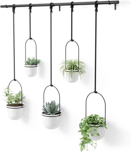 Umbra Triflora hangende bloempotten, set van 5
