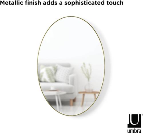 Umbra Hubba spiegel 92x62x2cm ovaal Glazen spiegel Goud