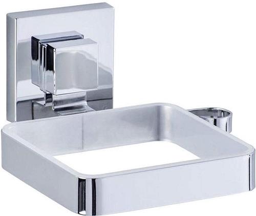Wenko Föhnhouder Vacuum-loc 14 X 7,5 Cm Rvs Zilver