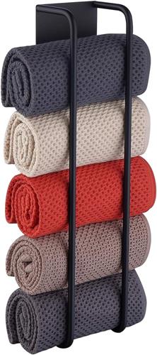 SNQ Handdoekenrek-zonder ponsen handdoekenrek-roestvrij staal SUS304 handdoekenrek-handdoekring-zelfklevend handdoekenrek-badkamer gastendoekrek-40 cm-geborsteld