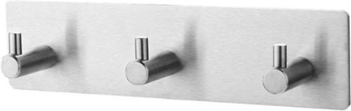 Handdoekhaakjes - RVS - Zelfklevend Handdoekhaak - Handdoekhouder - Vaatdoekhouder - Wandhaak - 3 in 1 - Zilver