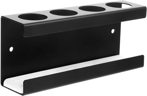 KZQ Tandenborstelhouder - Elektrische tandenborstelhouder - Wandtandenborstelhouder - Met 4 gaten - 35 mm diameter - = Geen boren nodig - Voor badkamer Elektrische tandenborstelhouder - Zwart