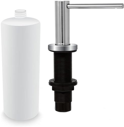 SNQ Zeepdispenser - Drukvloeistofdispenser - RVS Aanrechtpomp - Ingebouwde Zeepdispenser - Zilver