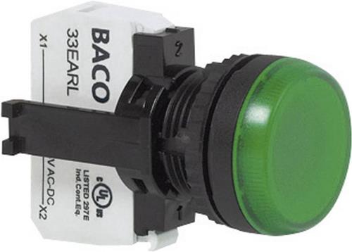 BACO L20SE20L Signaallamp Met LED-element Groen 24 V/DC, 24 V/AC 1 stuk(s)