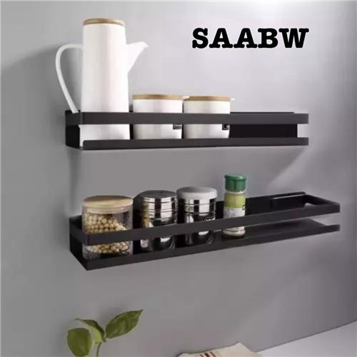 Badkamerplank -planchet - wandplank voor badkamer - RVS -zwart - 50 cm