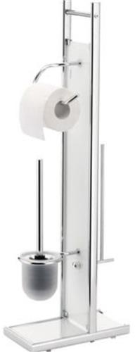 Form & Style Toiletborstelset Pure White Vrijstaand RVS - luxueus