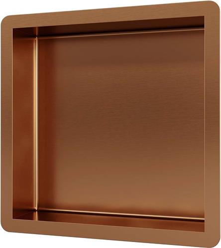 Brauer Copper Edition Inbouwnis - 30x30cm - PVD - geborsteld koper