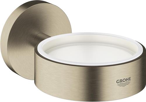 GROHE Essentials Houder voor zeepdispenser of glas - Wandbevestiging - Nikkel geborsteld (mat)