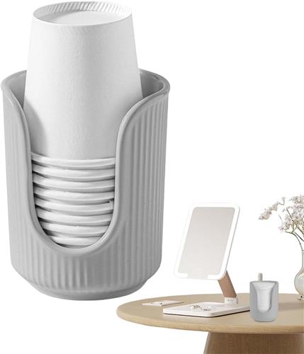 SNQ Badkamer bekerhouder - badkamer bekerdispenser - kaptafel papieren bekerdispenser - grijs - 8*8*10CM