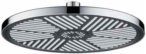 KZQ Douchekop - Regendouche - Hoofddouche met Antikalksproeikop - Tuindouche - 10 inch - Zwart