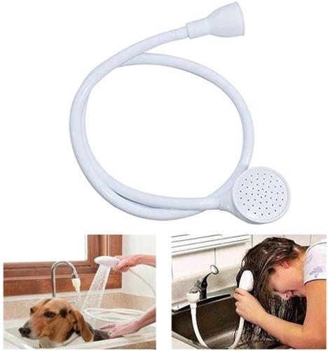 KZQ Douchekop - kraansproeier - eenvoudige douchekop - shampoosproeier - draagbare gootsteenslang - handbediende slangkraan - douchekop - sproeislang - geschikt voor huisdierendouche, haarwassen, groentewassen