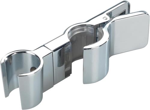 SNQ Douchestanggeleider - Wandmontage - 11×3×2,7 cm - Douchekophouder - Doucheglijder - Schuifbaar - Verstelbaar - Voor Badkamer - Zilver