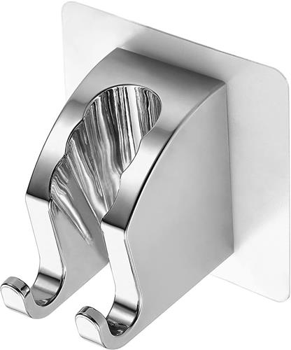 SNQ Douchekophouder - Douchehouder Zonder Boren - Handdouchehouder - Waterdicht - Geschikt Voor Badkamer - Douche - Zilver