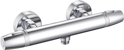 Auralum Max Thermostatische Douchekraan - Hartafstand 150 mm - Chroom - Douchemengkraan met thermostaat