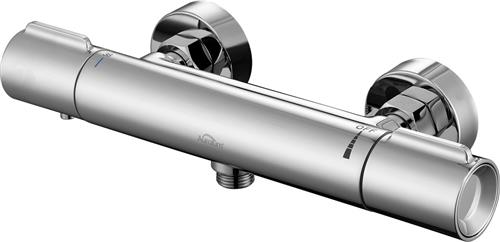 Auralum max Thermostatische Douchekraan - Hartafstand 150 mm - CoolTouch - Incl. koppelingen - Chroom