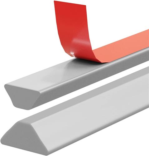 KZQ Waterdrempel - Douche Dorpels - Zelfklevende Waterkering Douche - Opvouwbare Douchewaterdam - Grijs