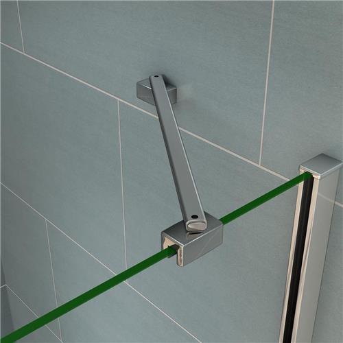 Stabilisatiestang hoek 45 graden ,voor glasdikte 6-8mm