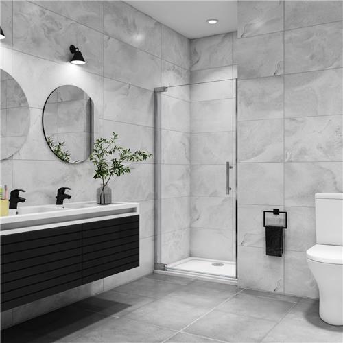 Doechedeur 100x185cm 8mm NANO EasyClean veiligheidsglas, draaideur