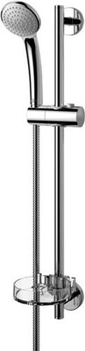 Ideal Standard Idealrain glijstangset 60cm met handdouche 80mm 1 stand chroom