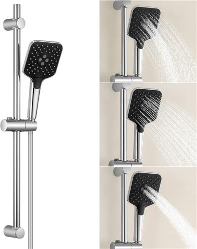 Lonheo max Doucheset met Handdouche - Handdouche met 3 stralen - Glijstang 70 cm - Doucheslang 150 cm