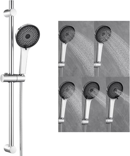Sofetiy Max Doucheset - 71 cm Glijstang - Handdouche ø 12 cm - 5 straalstanden - Chroom