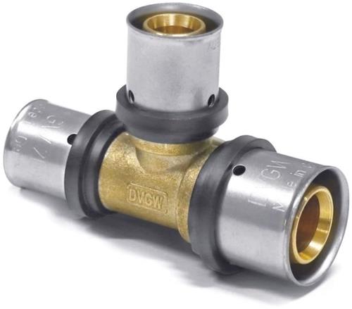 Pressfitting T-stuk 32mm reduceerd, drinkwater, Boni