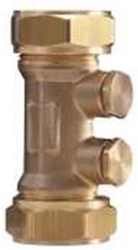 Watts EA keerklep 2x28knel met aft.gelegenh./controle 1/4