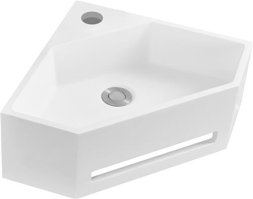 Hoekfontein Allibert Nexo 38 cm - Mat Wit