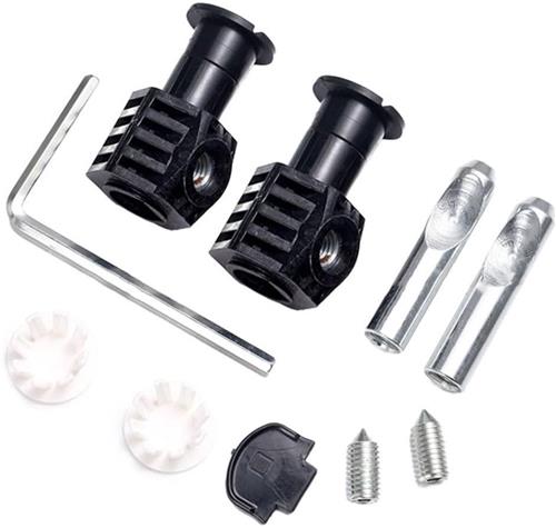 Daity Bevestigingsbouten voor wandtoiletten, accessoires voor reparatieschroeven, toiletaccessoires, accessoires voor verbindingsgereedschappen, badkamerbevestigingsset (zwart)