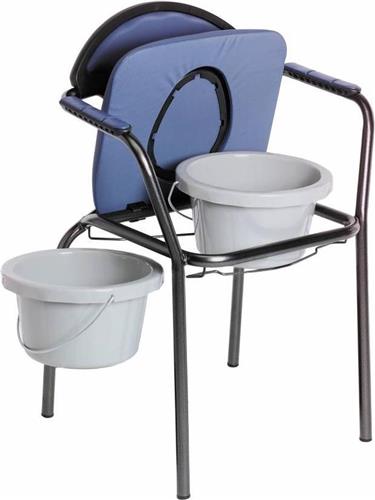 Toiletstoel Blauw verstelbaar