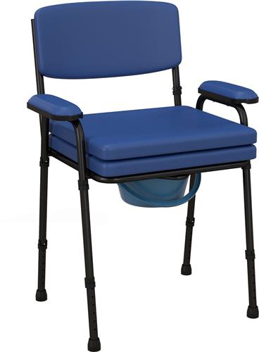 HOMCOM-Stoel Ladekast-Staal-63x54x102cm-Blauw