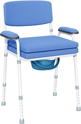 HOMCOM-Stoel Ladekast-Staal-61x54x102cm-Blauw