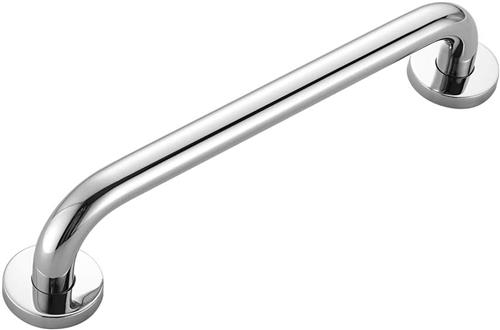 KZQ Badkamerbeugel - RVS beugel - badkamer douchegreep - badkamer RVS beugel - 25 cm - zilver