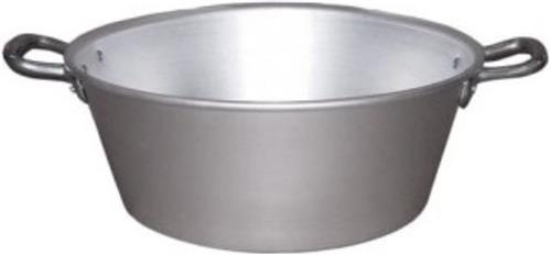 Waskom wasteil aluminium met handvatten groot 65cm 72l