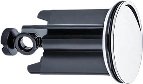SNQ Gootsteenstopper - Badkamerstopper - 40 × 67 × 36mm - Opklapbaar - Verstelbaar - Universeel - Messing opklapbare gootsteenstopper - RVS afdichting - Voor badkamer- en keukengootstenen - Zilver