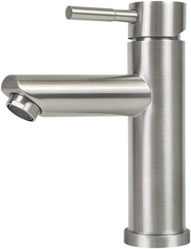 NETTLIFE Wastafelkraan - Badkamerkraan - RVS - Waterbesparend - Warm en Koud water - 360° Draaibaar - voor Badkamer | Keuken | Gootsteen - chroom
