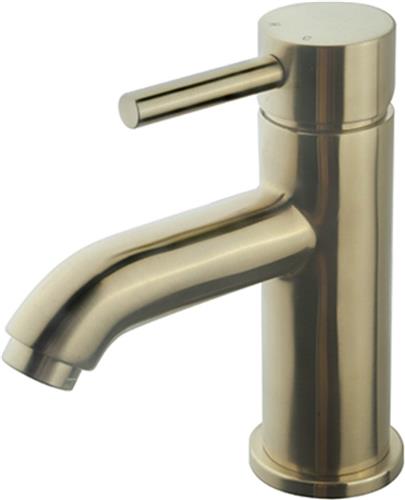 Wiesbaden Cadans Wastafel kraan - Goud Look - Geborsteld Messing
