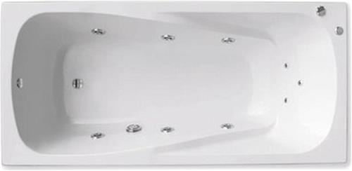 ZEZA Sereno bubbelbad - 180x85cm - acryl wit