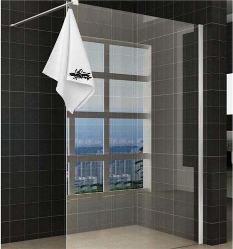 Sita Inloopdouche Met Handdoekhouder - 90x200 Cm Chroom/8 mm - Helder Glas Met Nano Coating