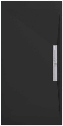 Sanifun douchebak Stone Side Black Smooth 900 x 700 S