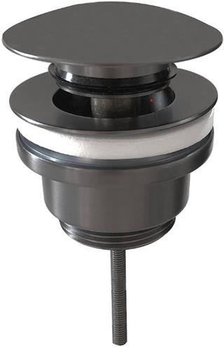 Sanifun Luxe Clickwaste Alco GunmetalLaag model, met PVD-coating