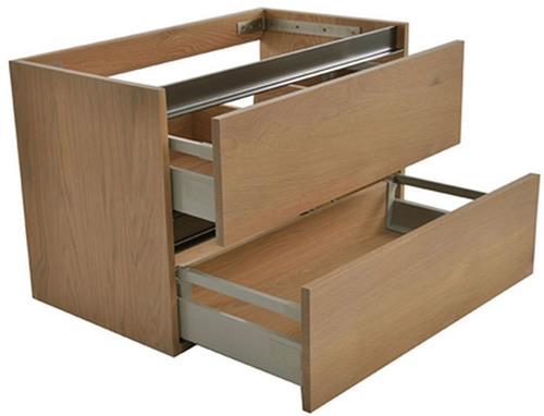 Badkamermeubel Onderkast Vision OAK 100x46x53cm Eiken Softclose