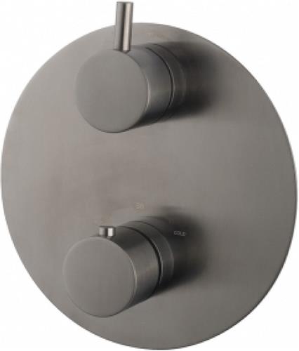 Sanifun afbouwplaat Sefa Gunmetal