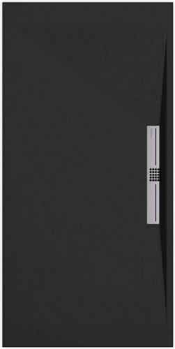 Sanifun douchebak Stone Side Black Slate 1100 x 800 S