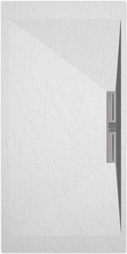 Sanifun douchebak Stone Side White Slate 1300 x 700 S