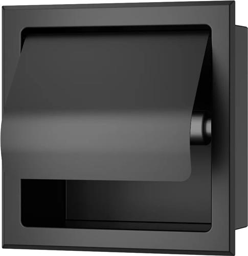 Sanifun toiletrolhouder Alexios mat zwart