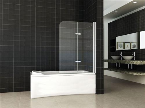Sanifun Berli badwand draaibaar 1000 x 1400 x 6 mm nano helder glas/chroom